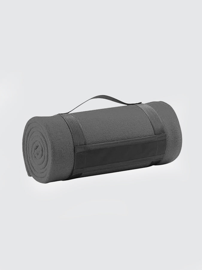 Yoga Studio Plaid Fleece Blanket Charcoal