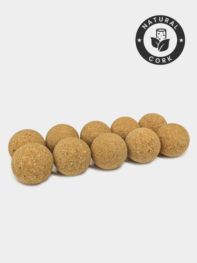 Cork Unbranded Massage Balls - Ten Pack 6cm