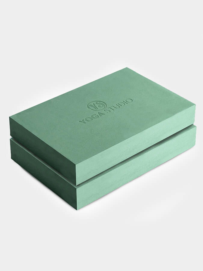 Yoga Studio EVA Yoga Block Twin Pack Sage Green