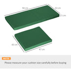 3PCs Rattan Garden Seat Cushions Pads for Patio Furniture