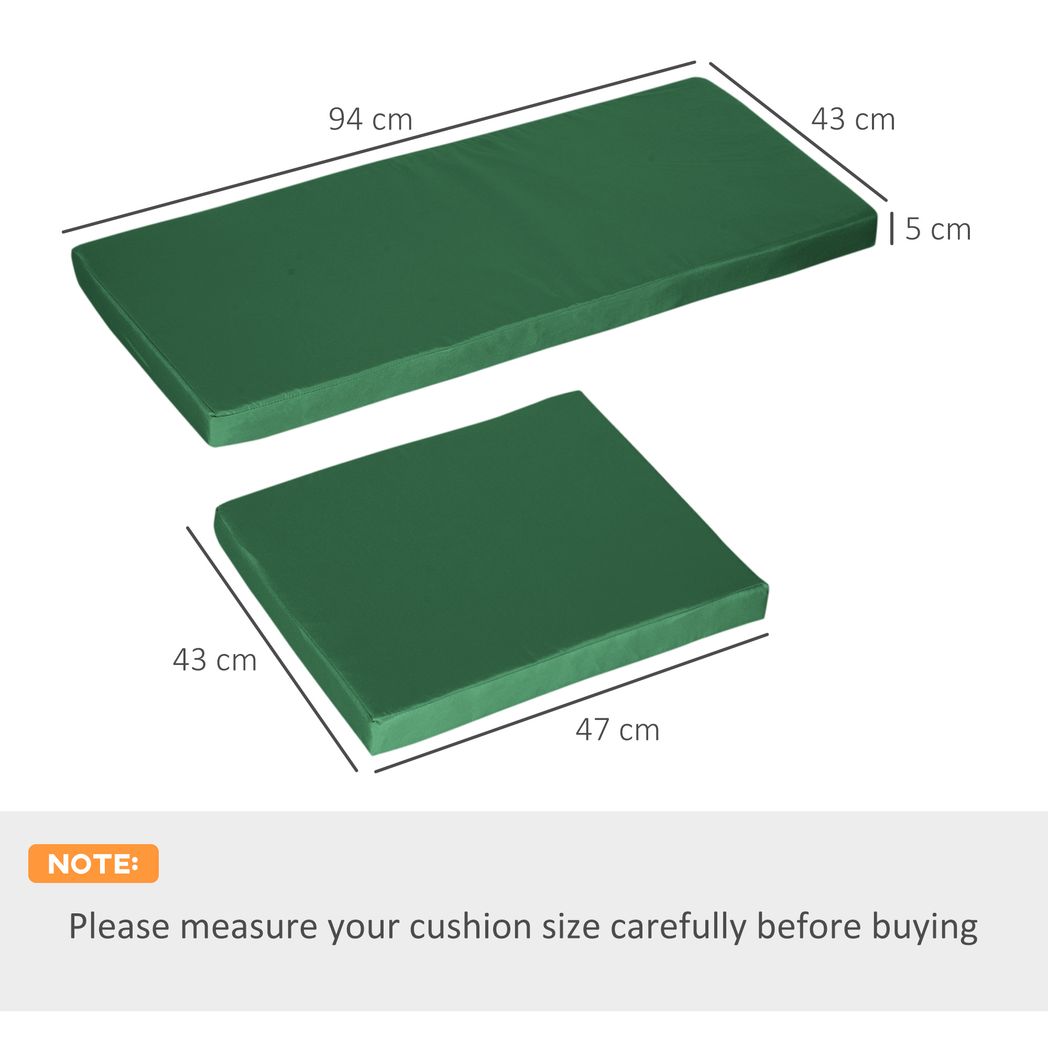3PCs Rattan Garden Seat Cushions Pads for Patio Furniture